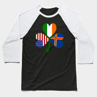 Aaland Islands Irish American Shamrock Baseball T-Shirt